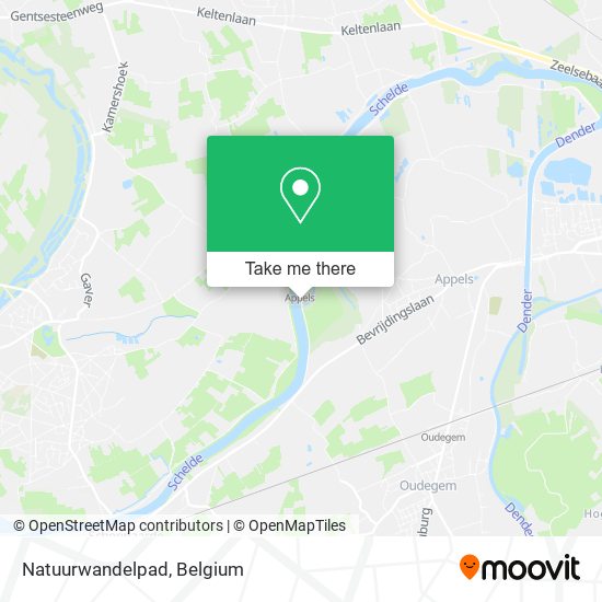 Natuurwandelpad map