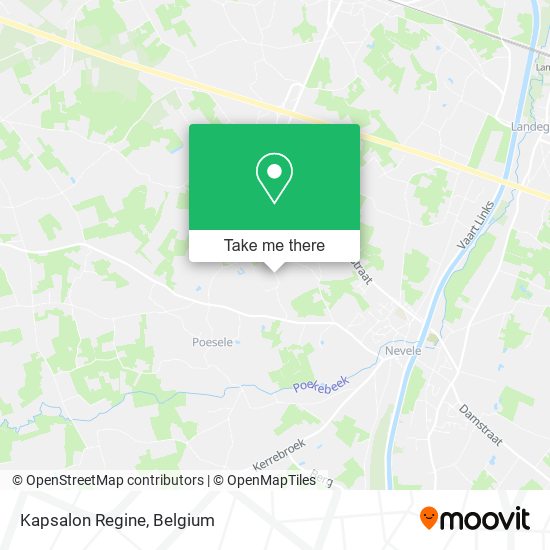 Kapsalon Regine map