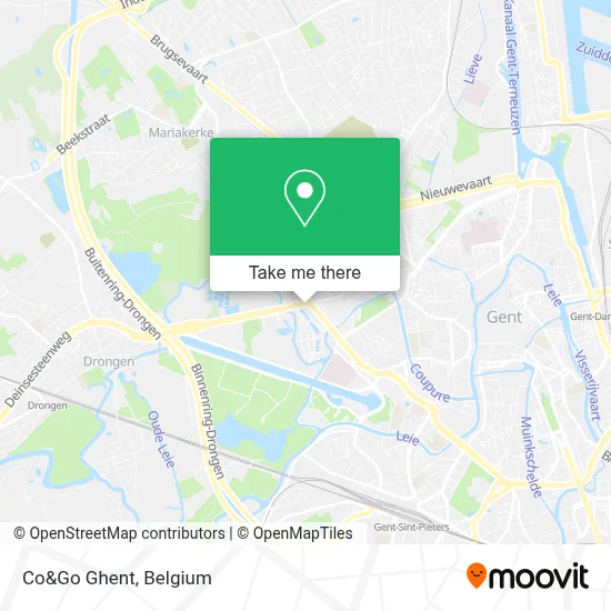 Co&Go Ghent map