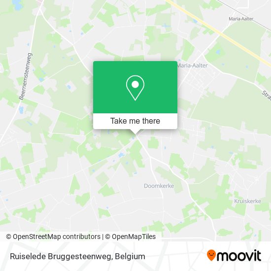 Ruiselede Bruggesteenweg plan