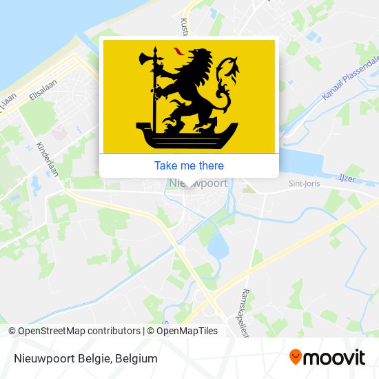 Nieuwpoort Belgie map