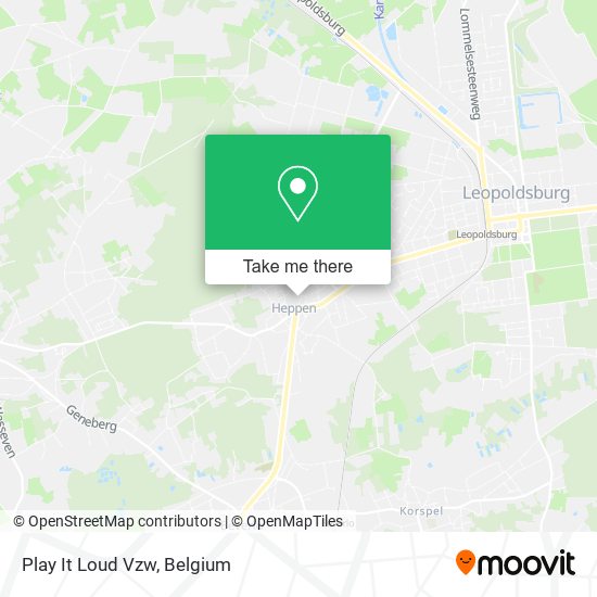 Play It Loud Vzw map