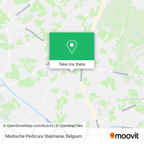 Medische Pedicure Stephanie map