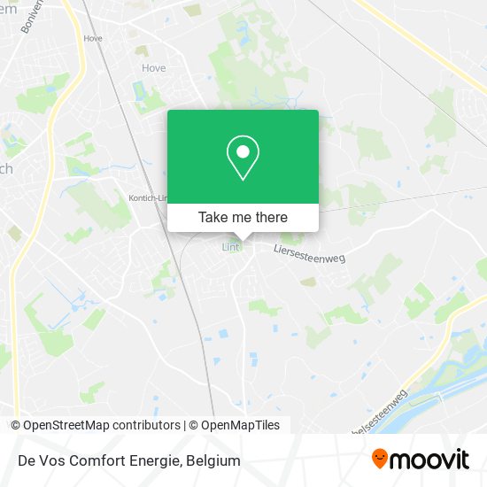 De Vos Comfort Energie map