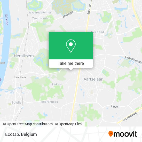 Ecotap map