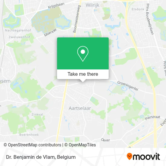 Dr. Benjamin de Vlam map