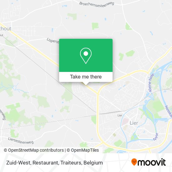 Zuid-West, Restaurant, Traiteurs map