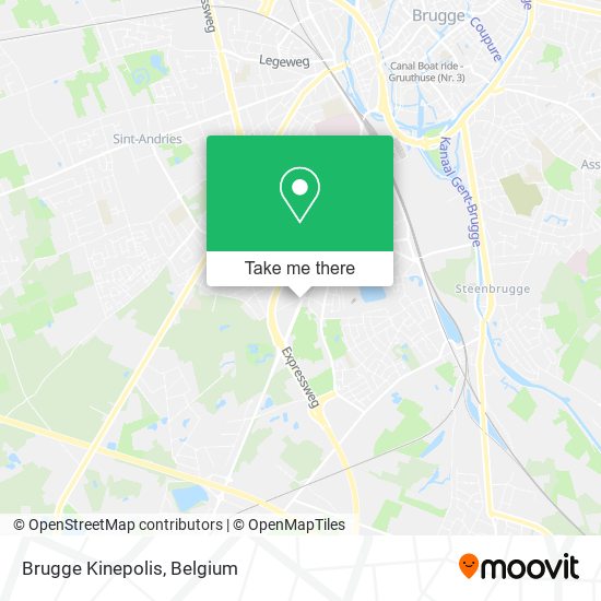 Brugge Kinepolis map