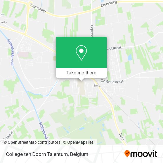 College ten Doorn Talentum map