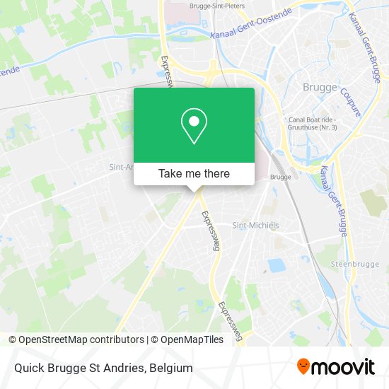 Quick Brugge St Andries map