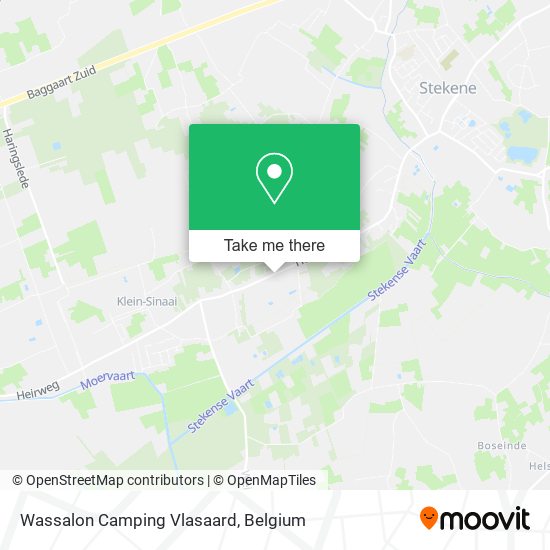 Wassalon Camping Vlasaard map