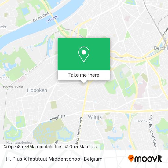 H. Pius X Instituut Middenschool plan
