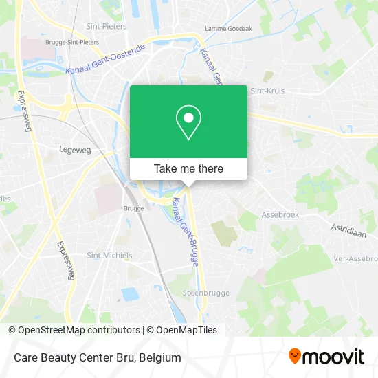 Care Beauty Center Bru map