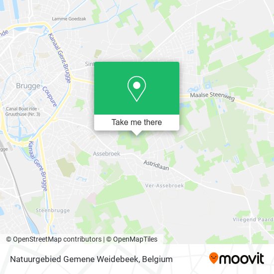 Natuurgebied Gemene Weidebeek map