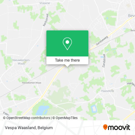 Vespa Waasland map