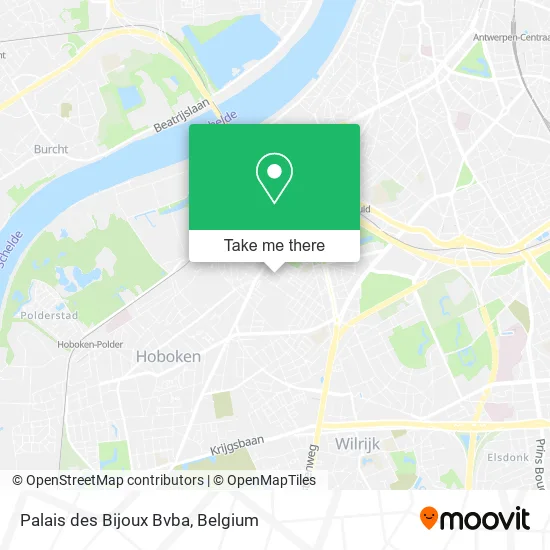 Palais des Bijoux Bvba map