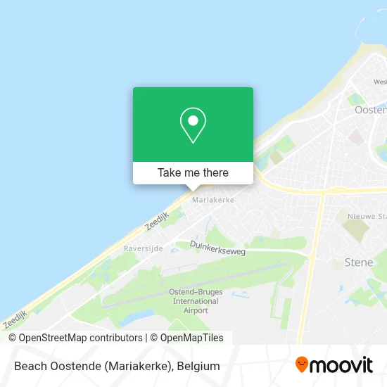 Beach Oostende (Mariakerke) map