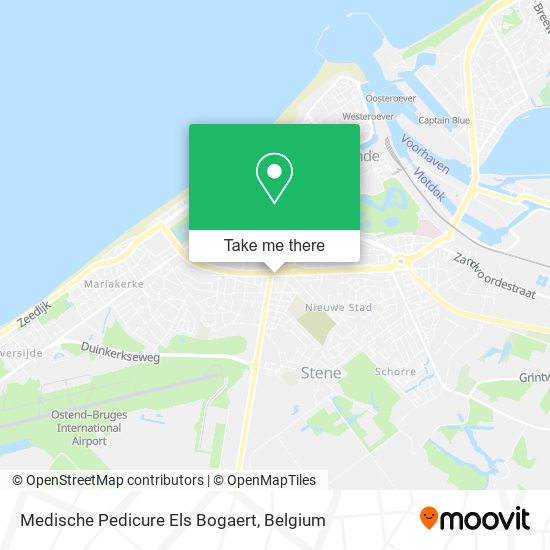 Medische Pedicure Els Bogaert map