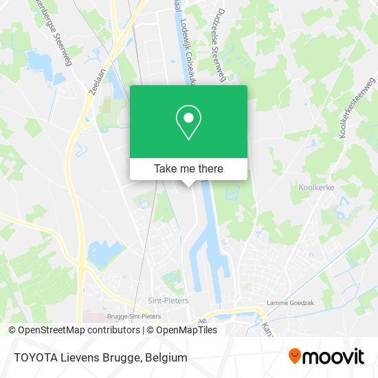 TOYOTA Lievens Brugge map