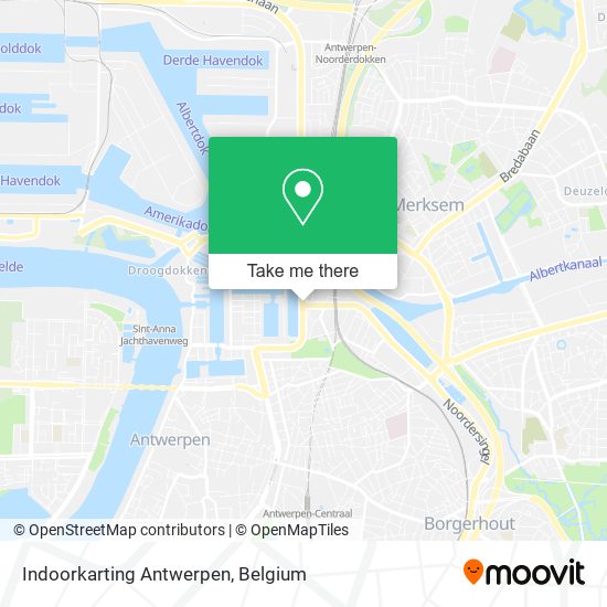 Indoorkarting Antwerpen plan
