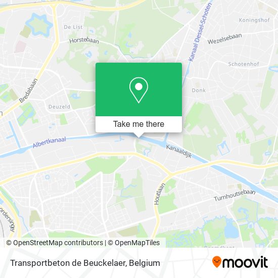 Transportbeton de Beuckelaer map