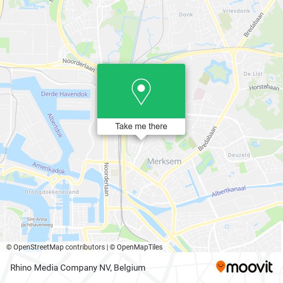 Rhino Media Company NV map