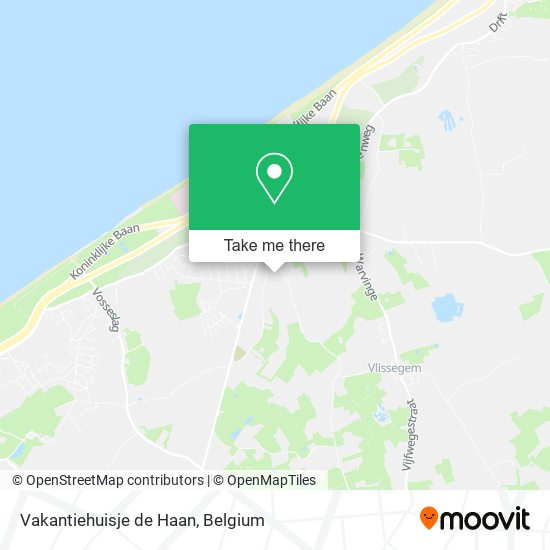 Vakantiehuisje de Haan map