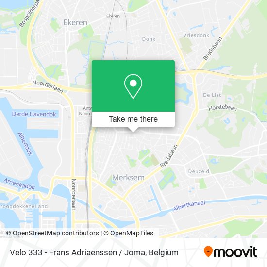 Velo 333 - Frans Adriaenssen / Joma map