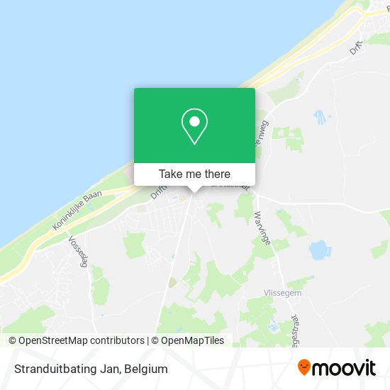 Stranduitbating Jan map