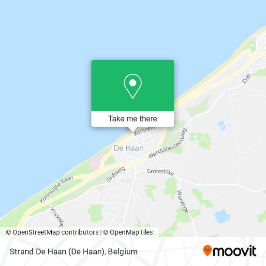 Strand De Haan map