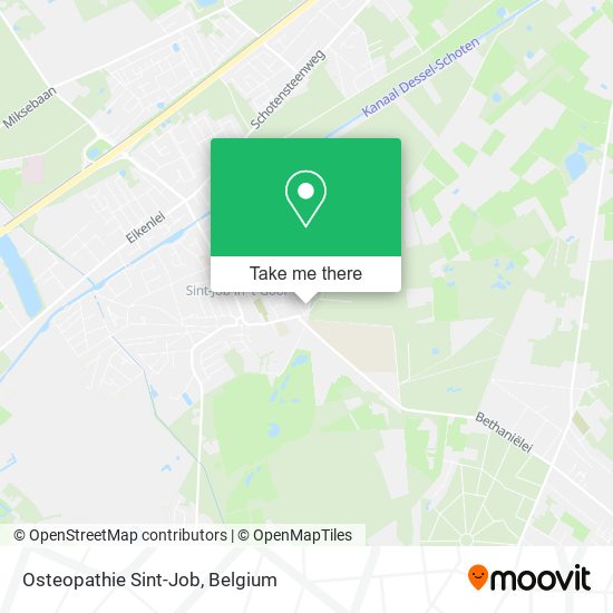 Osteopathie Sint-Job map