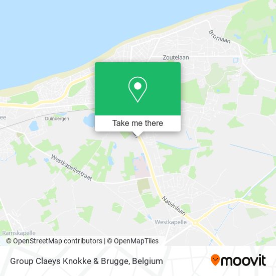 Group Claeys Knokke & Brugge map
