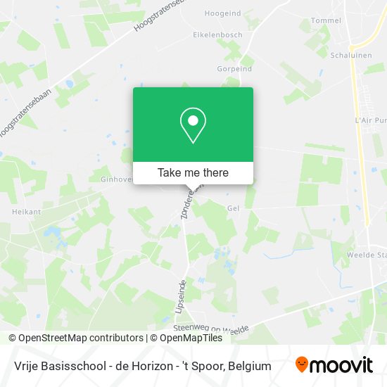 Vrije Basisschool - de Horizon - 't Spoor plan