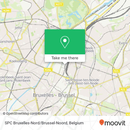 SPC Bruxelles-Nord / Brussel-Noord map