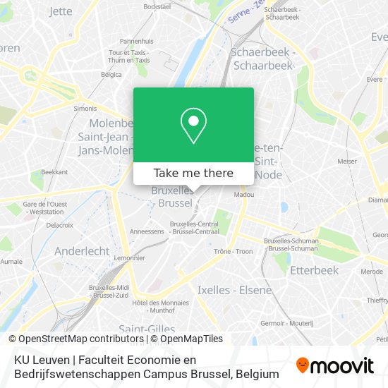 KU Leuven | Faculteit Economie en Bedrijfswetenschappen Campus Brussel plan