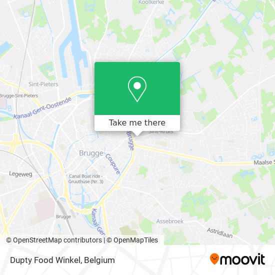 Dupty Food Winkel map