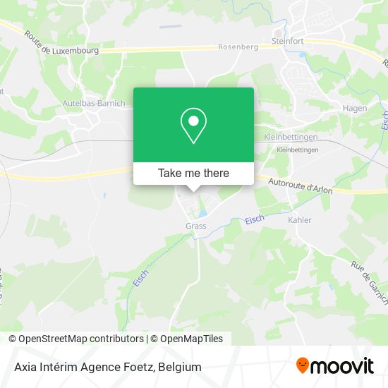 Axia Intérim Agence Foetz map