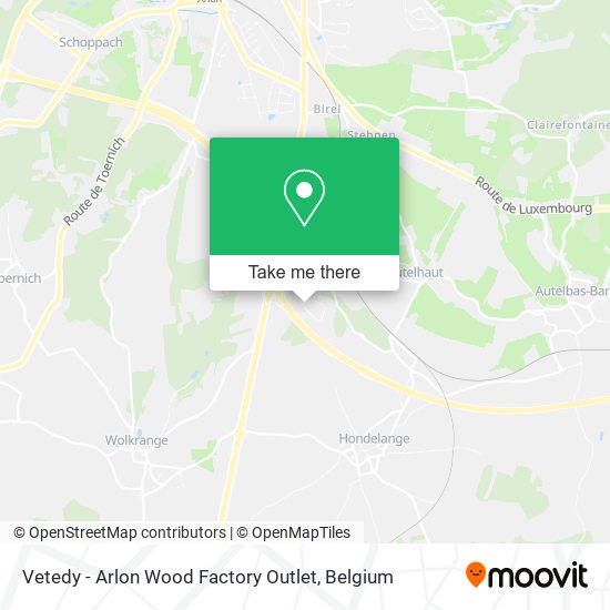 Vetedy - Arlon Wood Factory Outlet plan