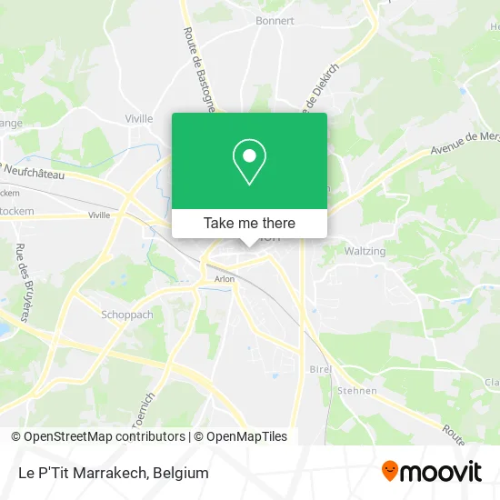 Le P'Tit Marrakech map
