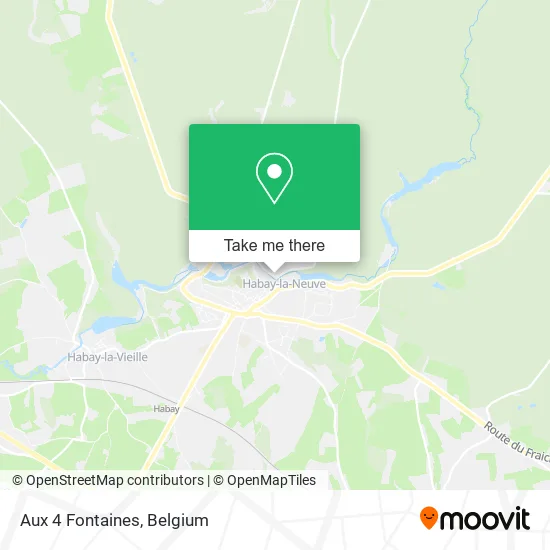 Aux 4 Fontaines map