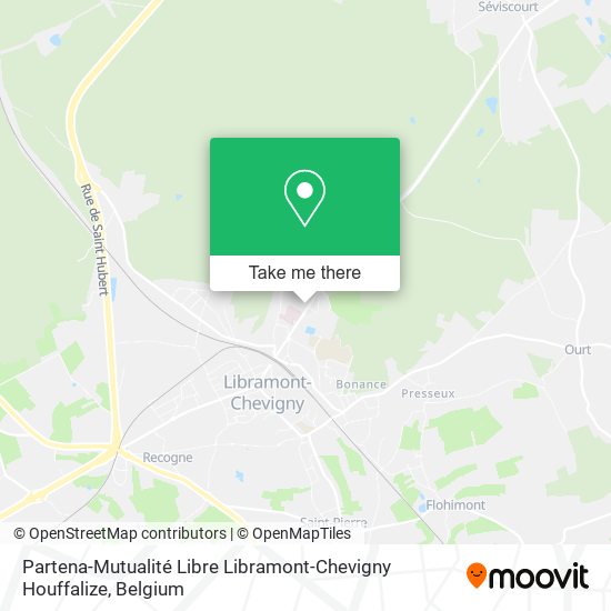 Partena-Mutualité Libre Libramont-Chevigny Houffalize map