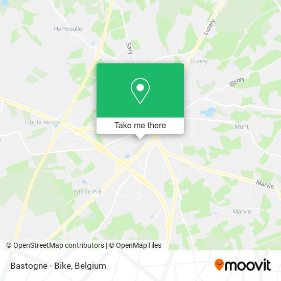 Bastogne - Bike map