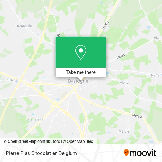 Pierre Plas Chocolatier map
