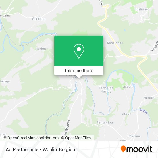 Ac Restaurants - Wanlin map