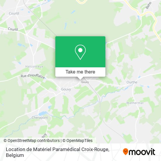 Location de Matériel Paramédical Croix-Rouge plan