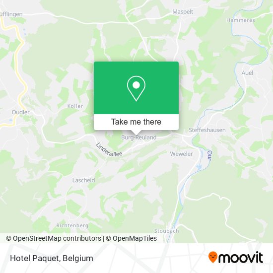 Hotel Paquet map