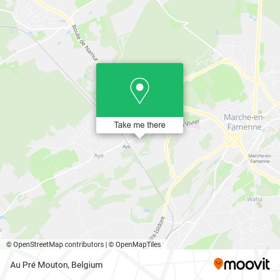 Au Pré Mouton map