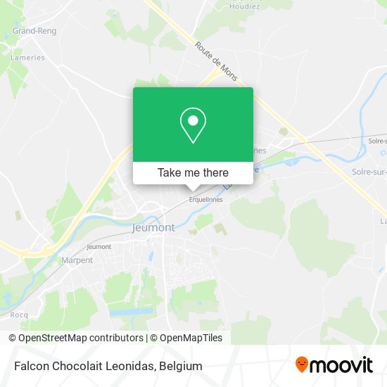 Falcon Chocolait Leonidas map