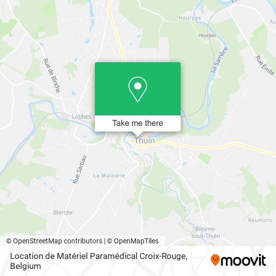 Location de Matériel Paramédical Croix-Rouge plan