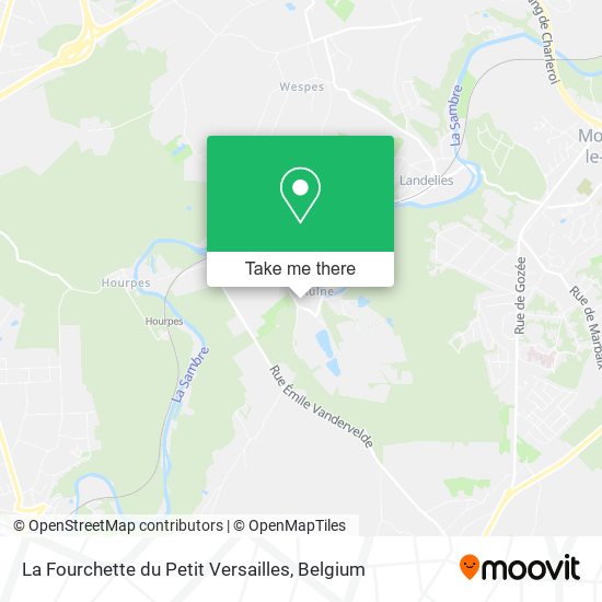 La Fourchette du Petit Versailles map